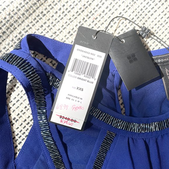 BCBG Jacqlyn High/Low Dress, XXS - Picture 4 of 9